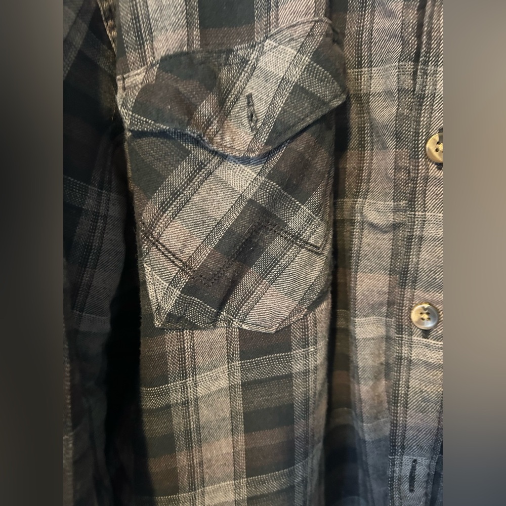 Gave Matt - Wrangler XL VINTAGE FLEECE LINED WINTER THICK plaid unisex men’s - Picture 6 of 9